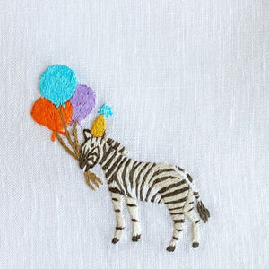 Party Zebra Linen Napkins