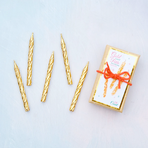Gold Petite Party Candles