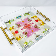 Load image into Gallery viewer, Brass handled Acrylic Tray
