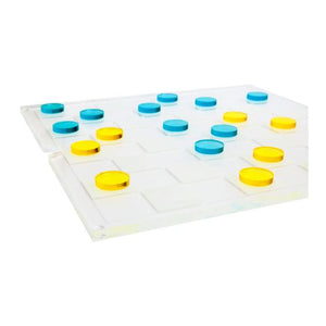 Lucite Chess & Checkers Set