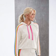 Load image into Gallery viewer, Ruby Rainbow Cashmere Hoodie
